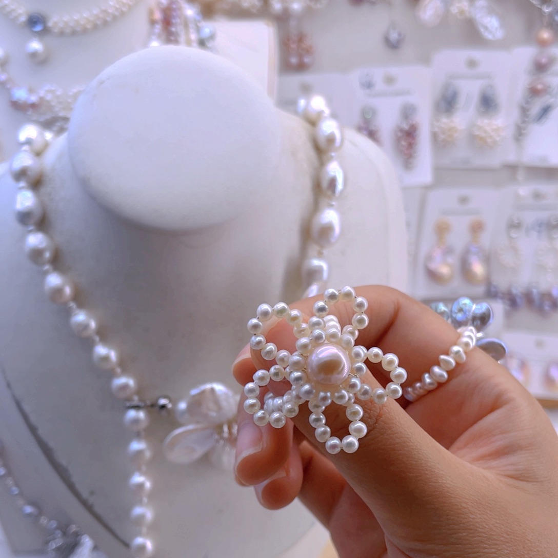 未镶嵌耳饰淡水珍珠