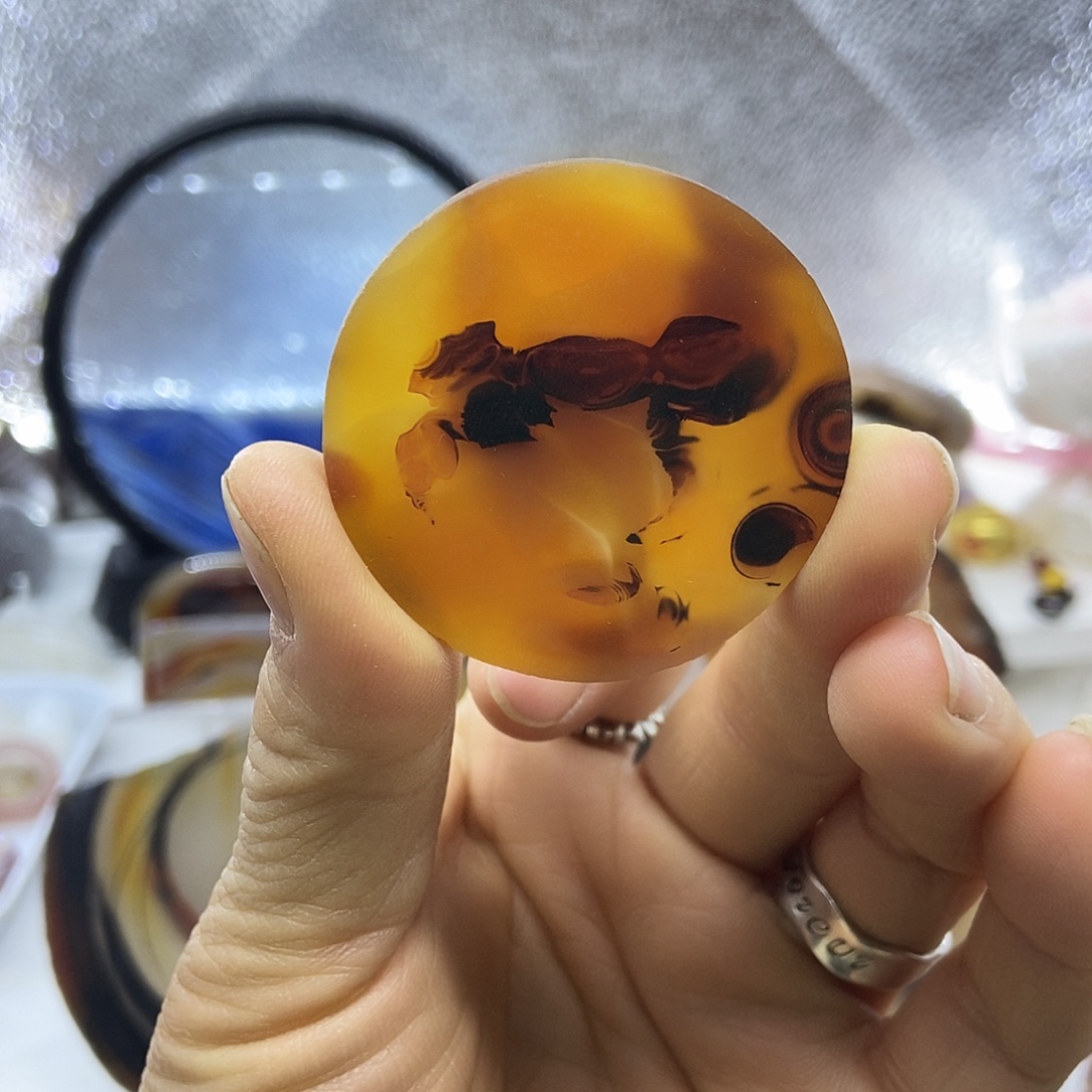 定制玛瑙巴玉玛瑙象形牌