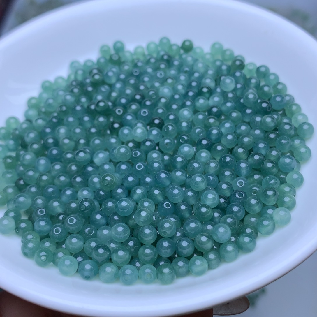 散珠翡翠卡4冰透蓝水50个单圈