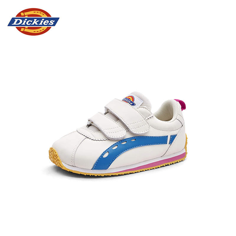 Dickies儿童鞋2025儿童韩系运动鞋防滑魔术贴宝宝鞋女童女宝鞋
