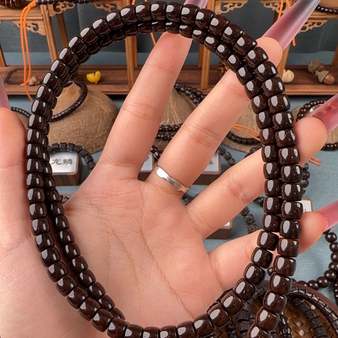 椰蒂吊坠7×6直切108长串
