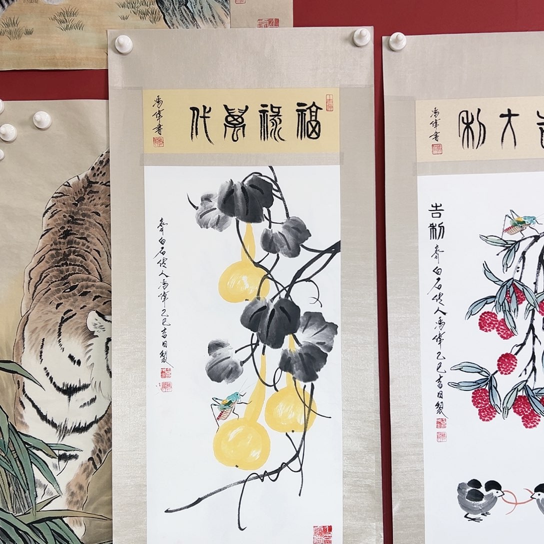 国画冯伟老师亲笔手绘国画作品慧