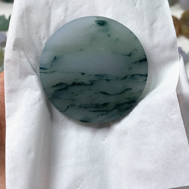 未镶嵌定制翡翠平安无事牌 毛货 无鉴赏期