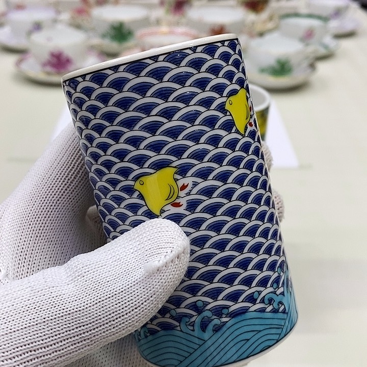 摆件进口瓷器九谷