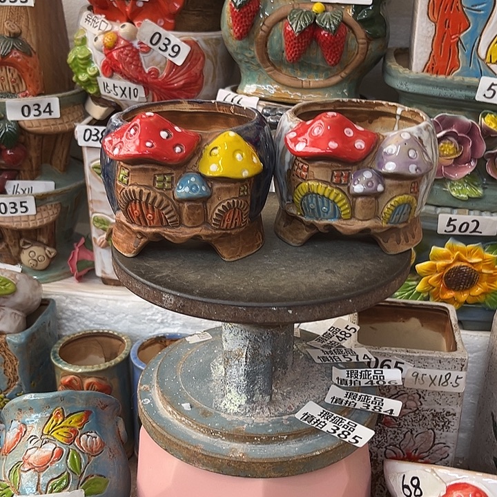 粗陶材质多肉花盆