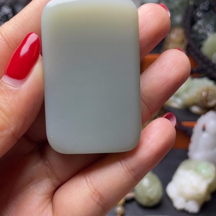 海***鲸和田玉未镶嵌挂件