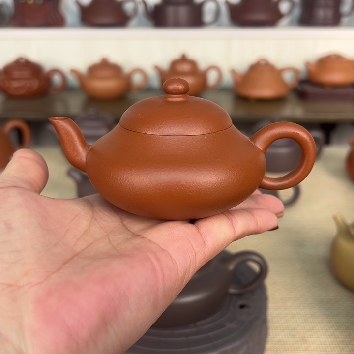 紫砂茶壶精品薄胎矮梨容量100