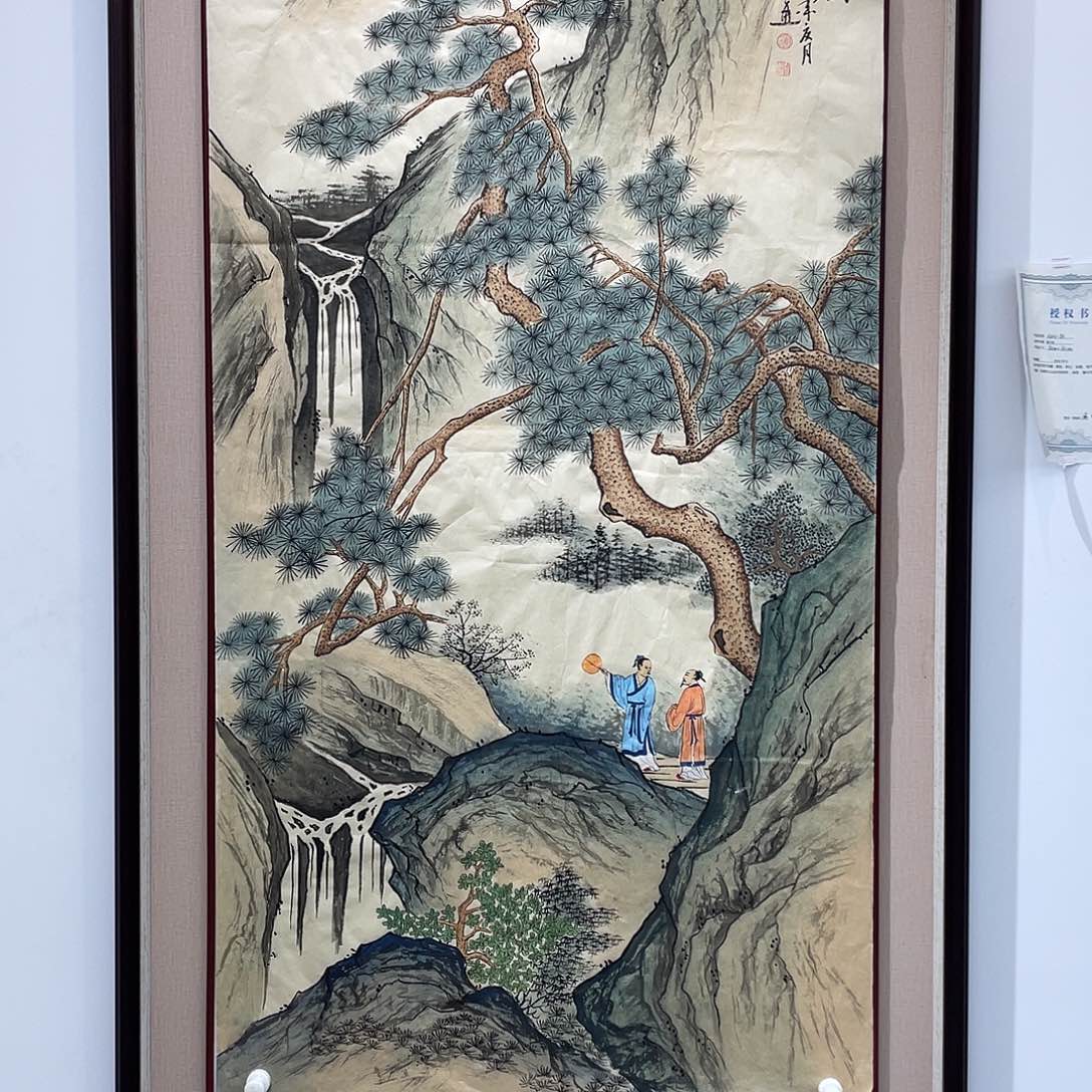 国画凌行志手绘作品