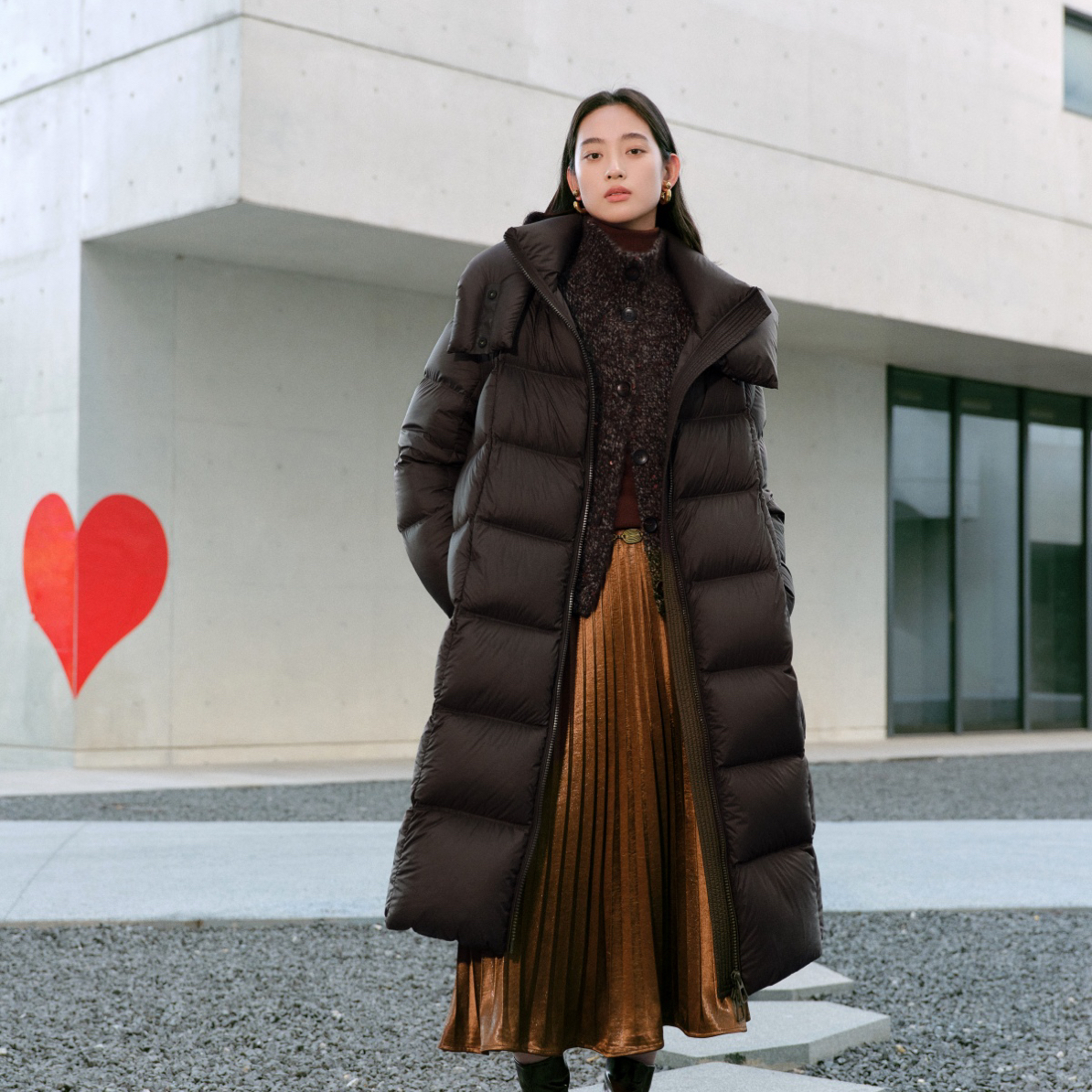 长款连帽大牌鹅绒服022