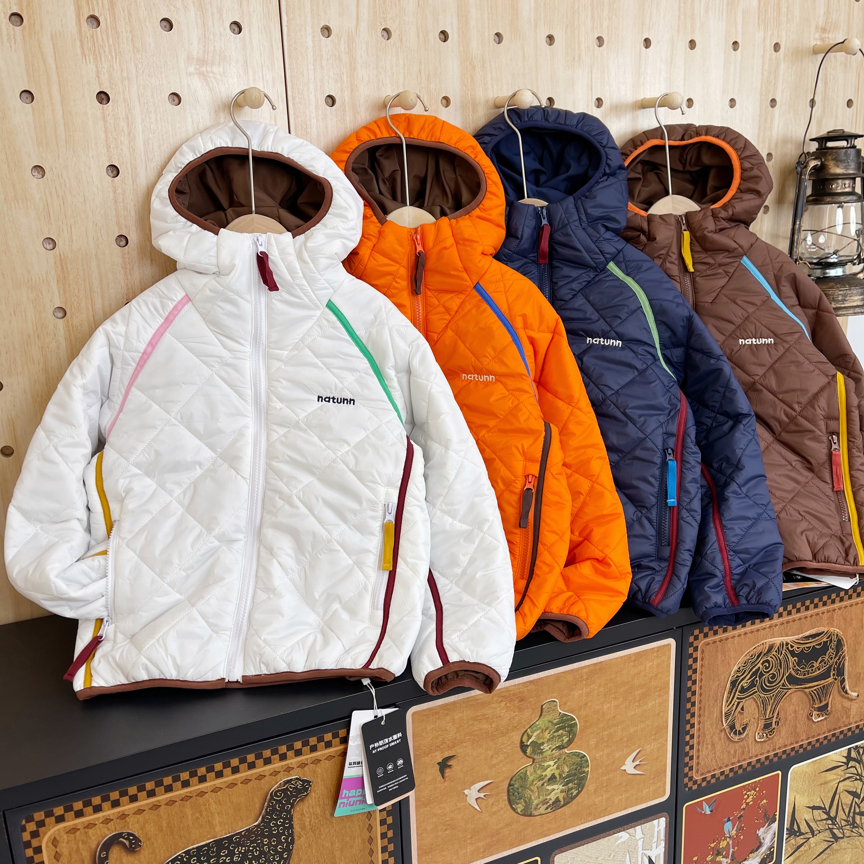 【三M新雪丽棉服】彩条撞色 三防 连帽休闲保暖锁温儿童棉服