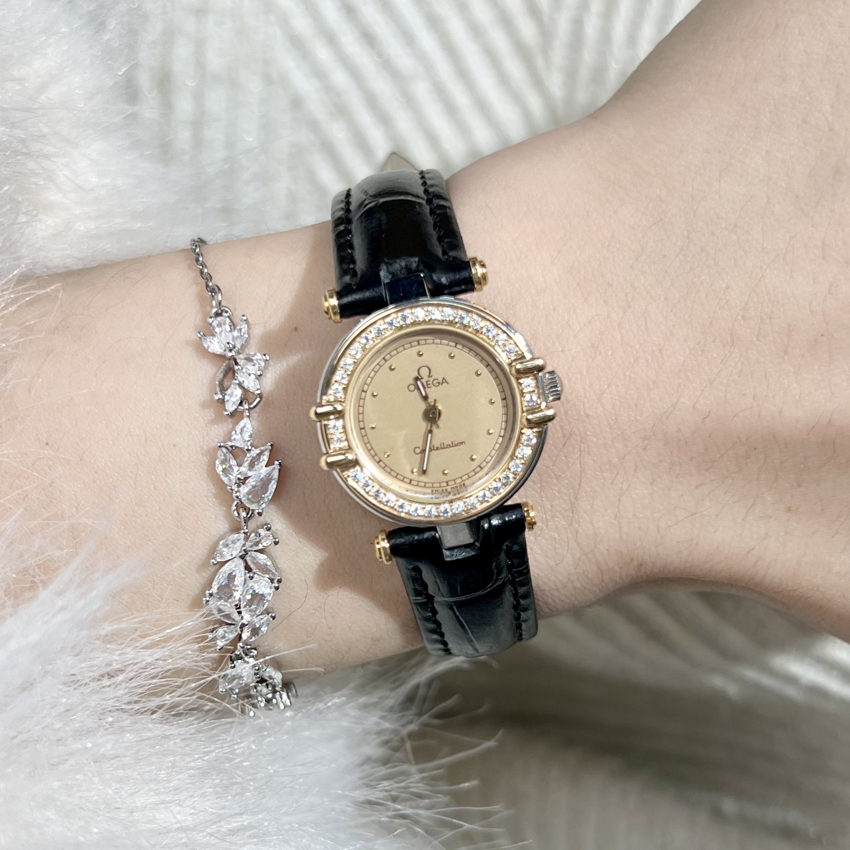 95新 Omega/欧米茄 星座/石英/表径23/OM1062