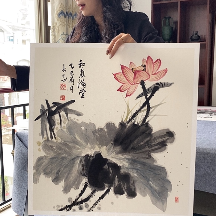 国画纯手绘写意画作50*50