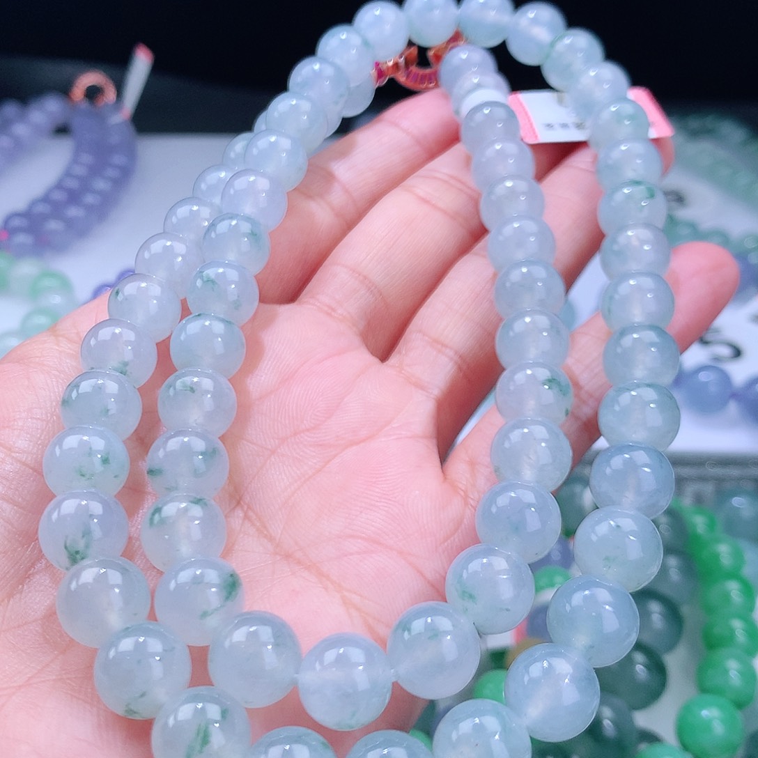 翡翠手链未镶嵌卡10mm