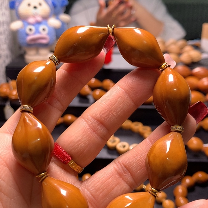 張***爺橄榄核手串/手链三花手串