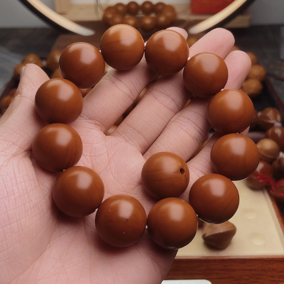 橄榄核手串/手链㊙️****19.5尺寸微花孔道有牙口福利串