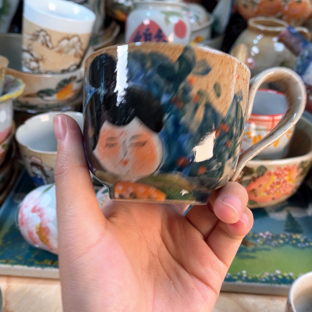 景德镇手工手绘杯