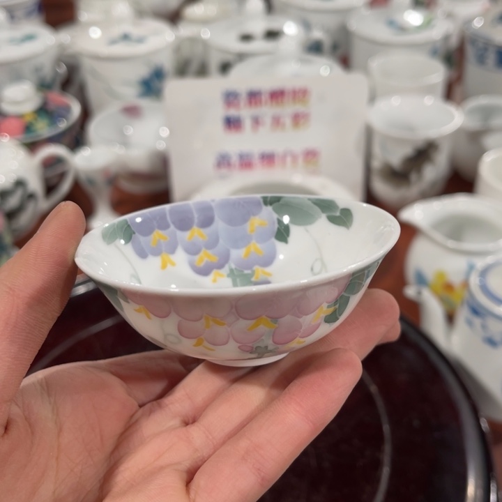 醴陵高温瓷釉下手绘50毫升