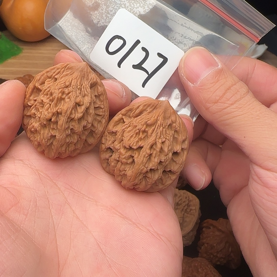 文玩核桃把件0127全品36麦穗虎头
