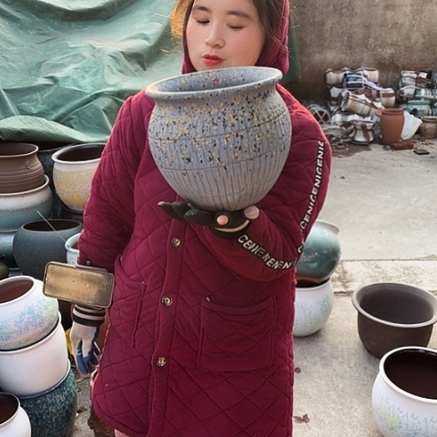 口20高20瑕疵盆子 