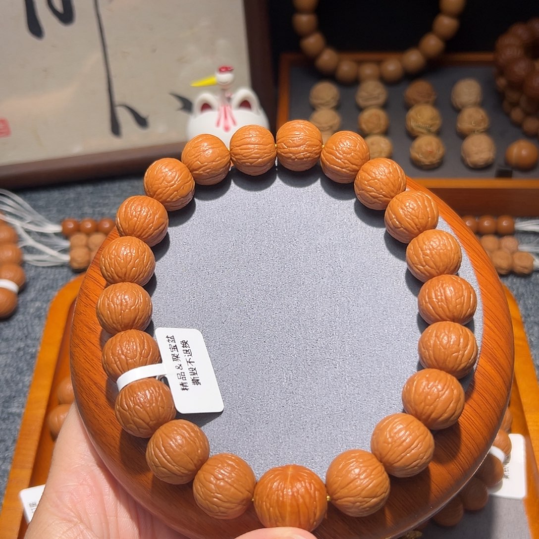 乔***丁手串猴头核桃聚宝盆15➕同尺手持