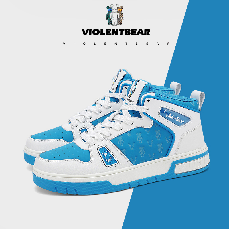 VIOLENTBEAR/暴力熊高帮板鞋休闲百搭潮流情侣款6668