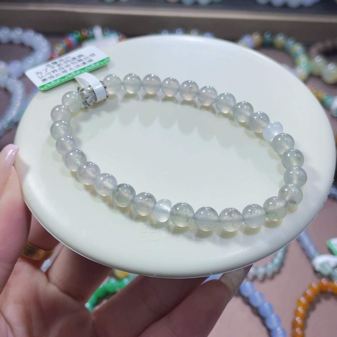 未镶嵌手链翡翠高冰茶咖卡6