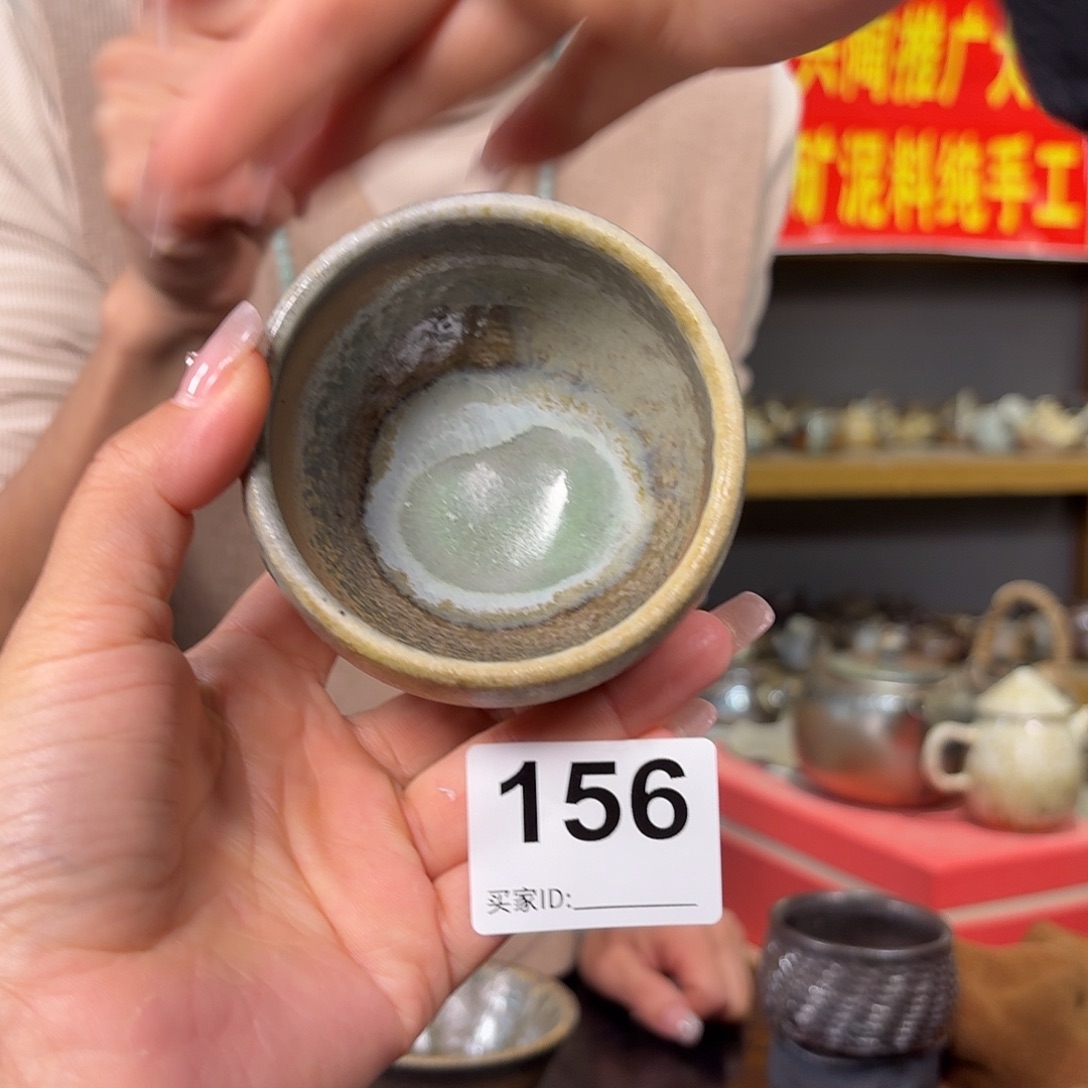 杯坭兴陶柴烧全手工原矿泥料杯