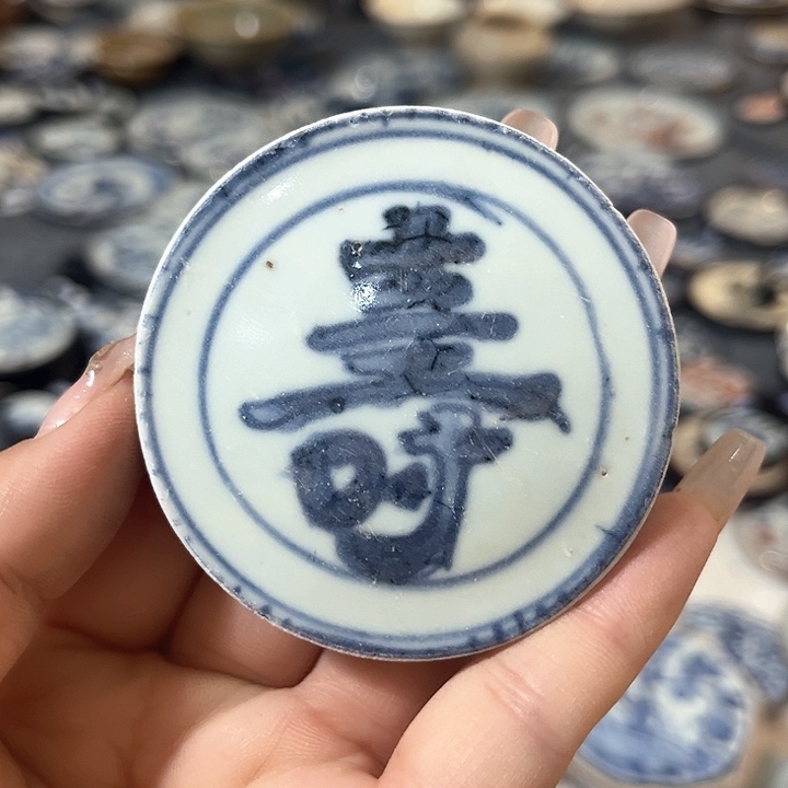 瓷片瓷片茶托喝茶非常不错