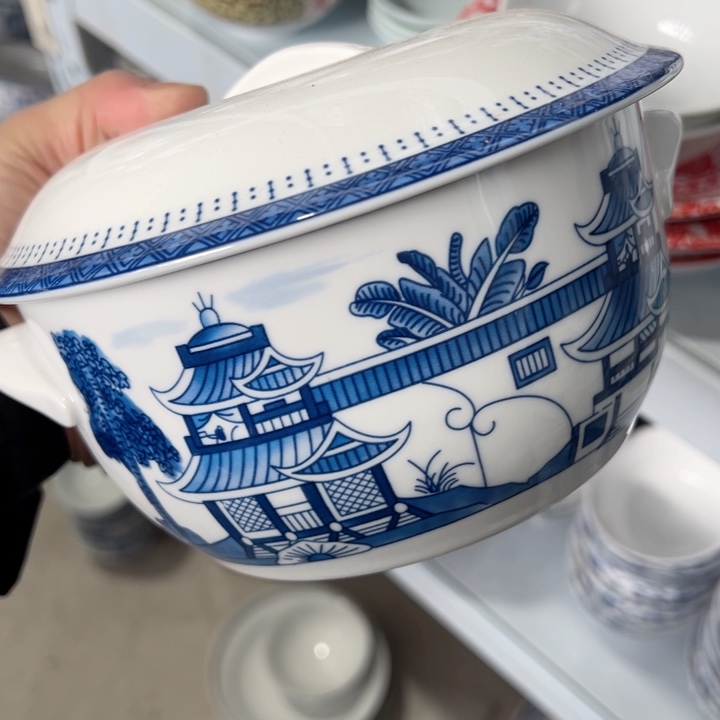 壶八寸梧桐双耳盖碗