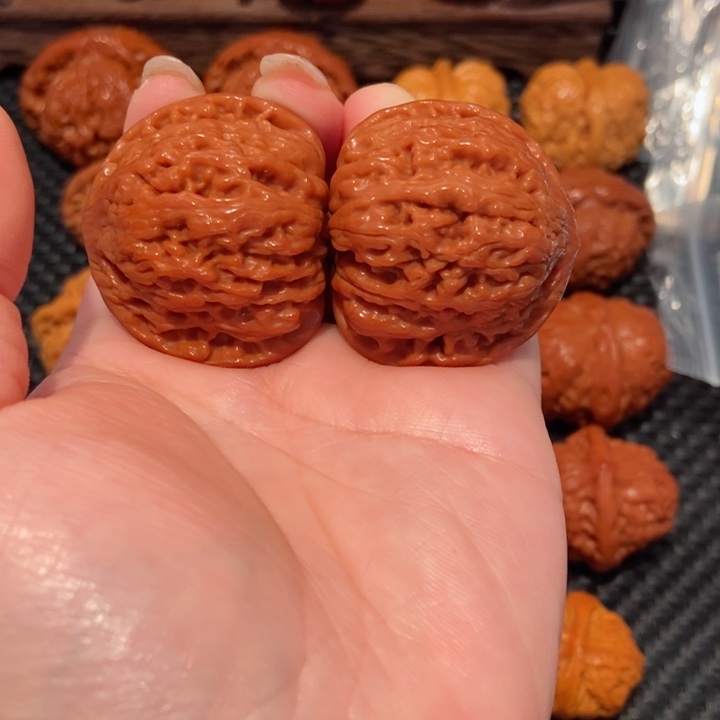 文玩核桃把件心*41.3尺寸泥鳅背1401