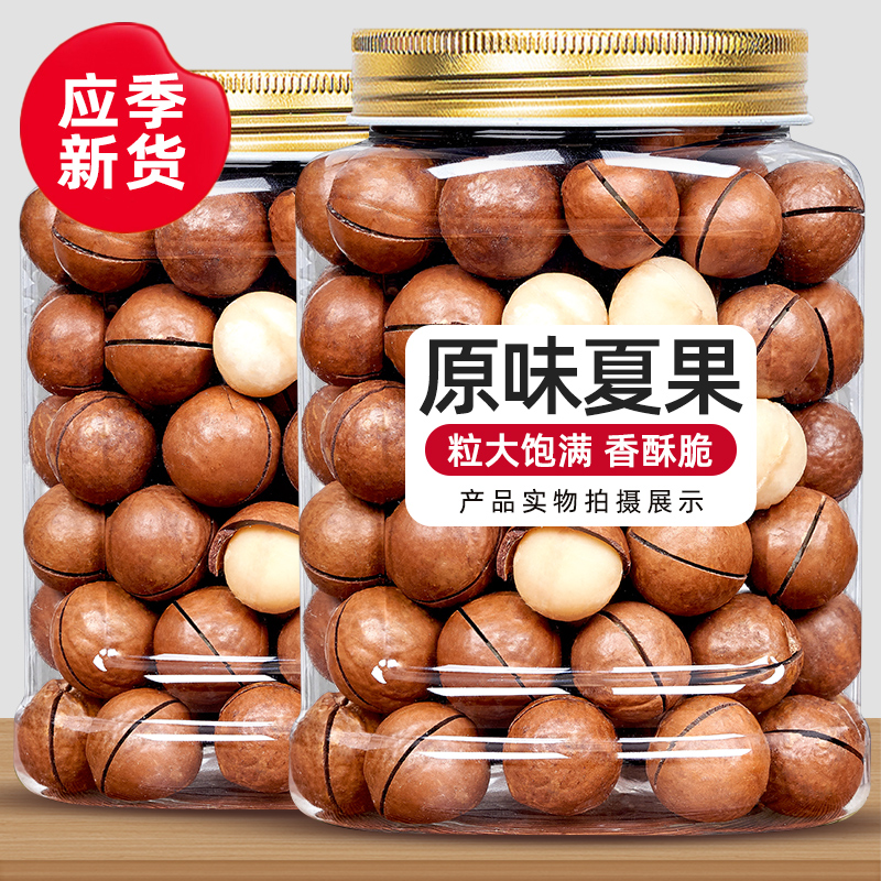 新货夏威夷果特大颗粒500g罐装原味无添加剂孕妇儿童健康坚果零食