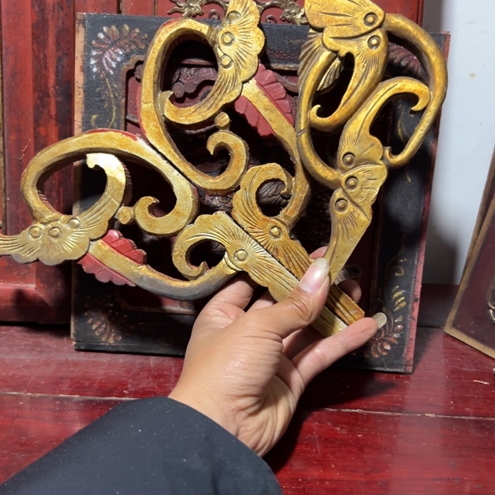 手***田木木雕工艺品摆件