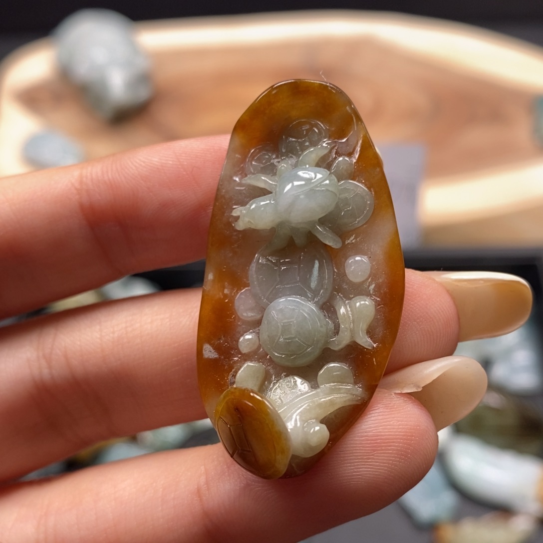 潮***焜定制翡翠未镶嵌翡翠