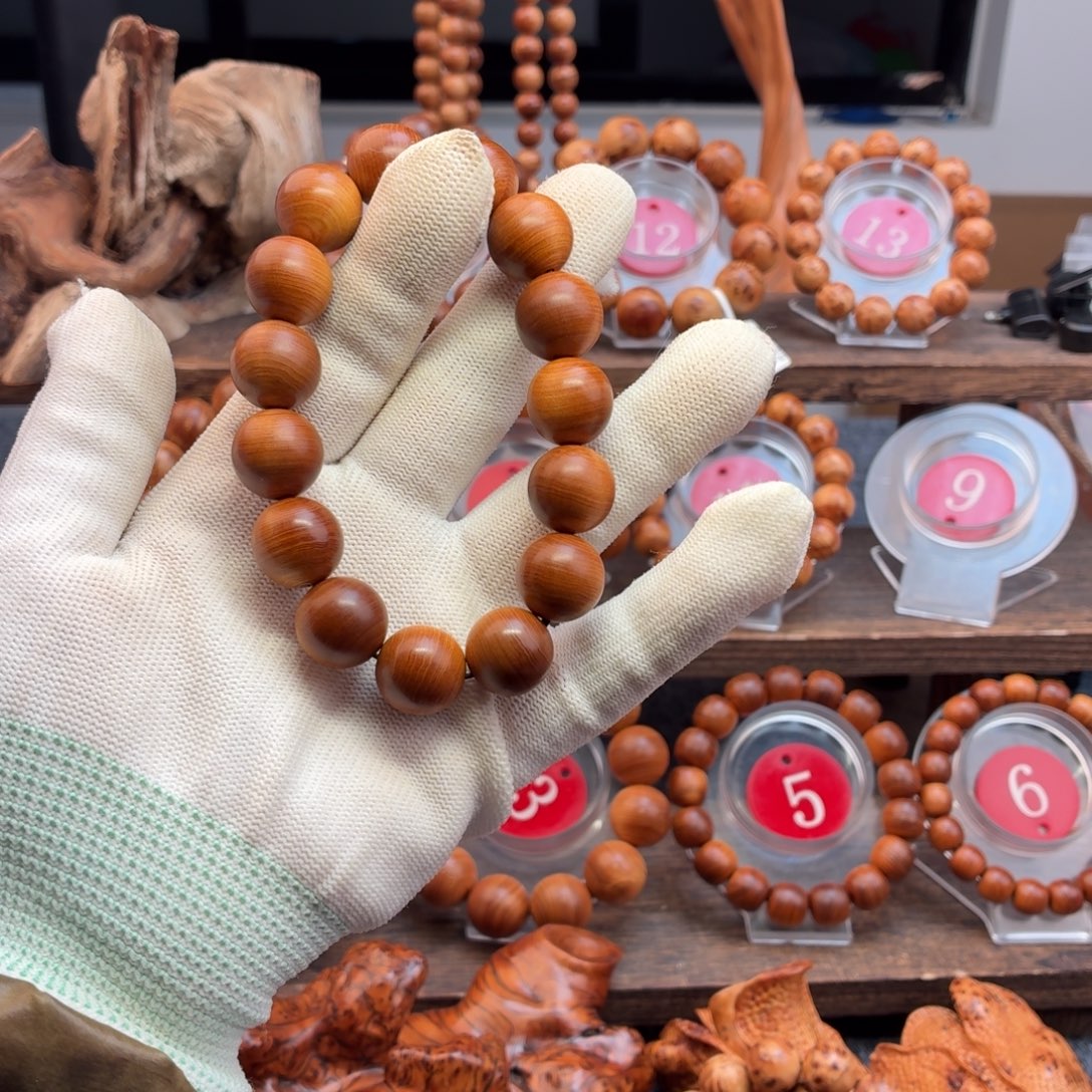 柳***川手串/手链柏木（崖柏）15黑油顺纹