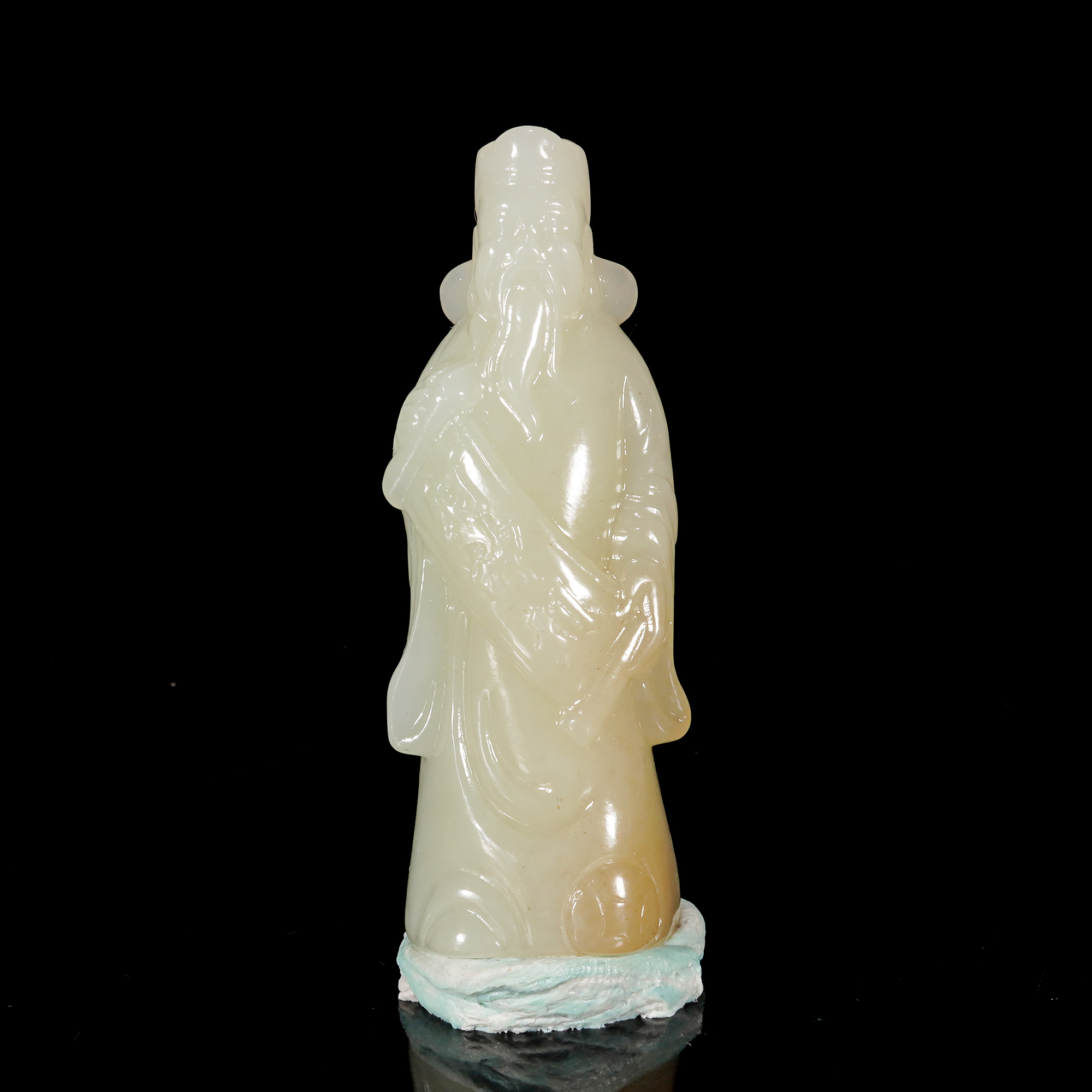 LOT.016和田玉雕财神吊坠/X3432