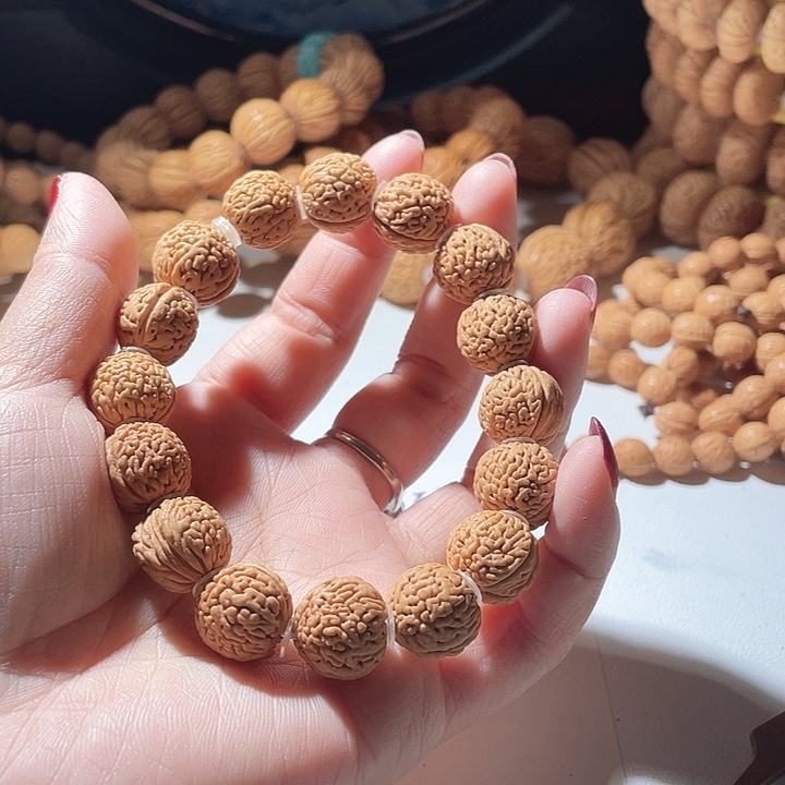 最***众桃核吊坠桃核手串野生3