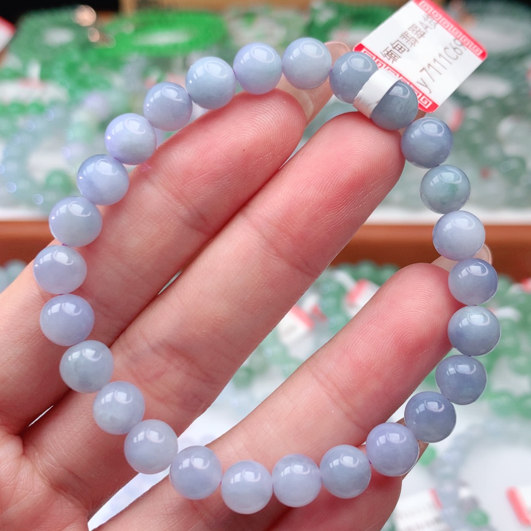 翡翠手链未镶嵌翡翠7mm