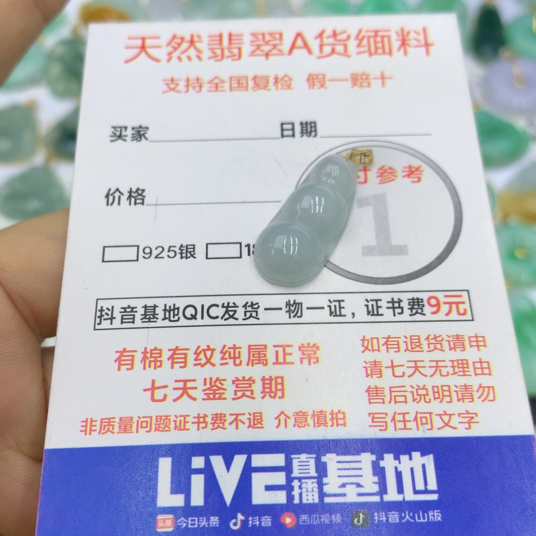 翡翠颈饰未镶嵌翡翠