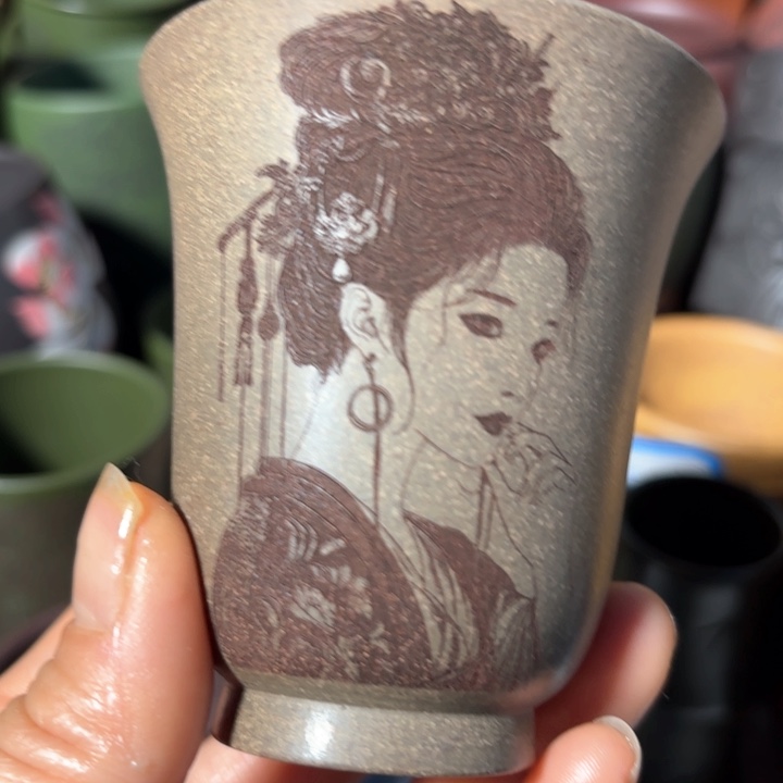 紫砂茶杯紫砂福利主人杯福利放漏