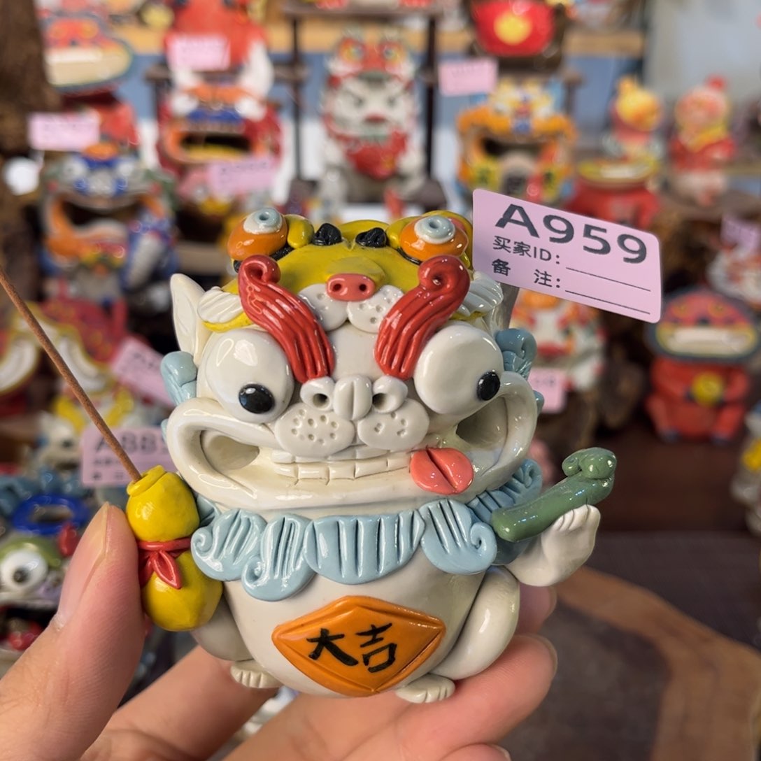 泥塑纯手工茶宠摆件