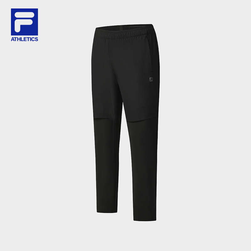 Fila/斐乐男士秋冬新款户外梭织长裤运动休闲直筒裤A11M541806F