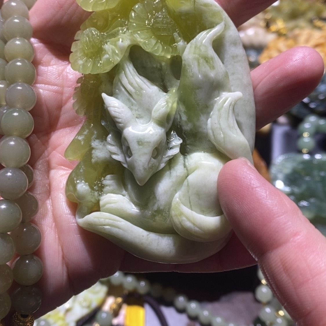 【闪购商品】岫玉毛衣链未镶嵌