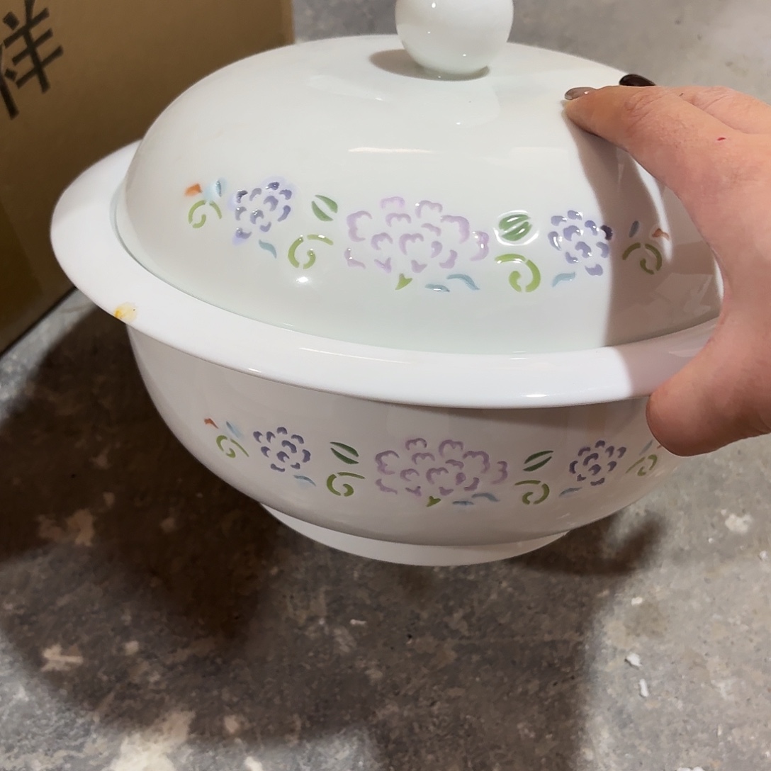 景德镇看图带盖微瑕一个