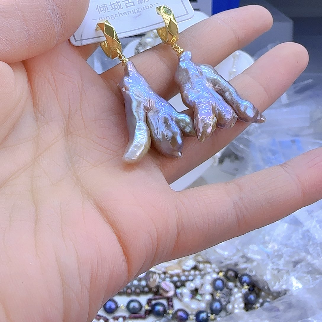 银S925镶嵌项链定制447淡水珍珠 