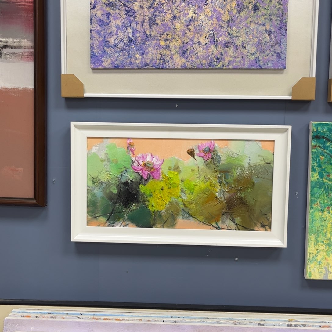 S***n手工手绘精品油画30+60厘米带框