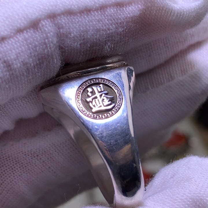 喜***嘉足银纯银纯手工打造戒指