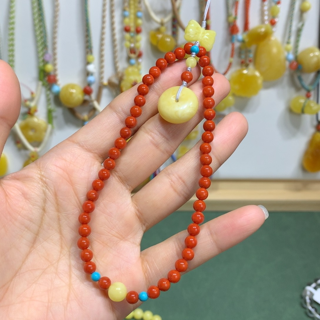 南红玛瑙手链未镶嵌手机链