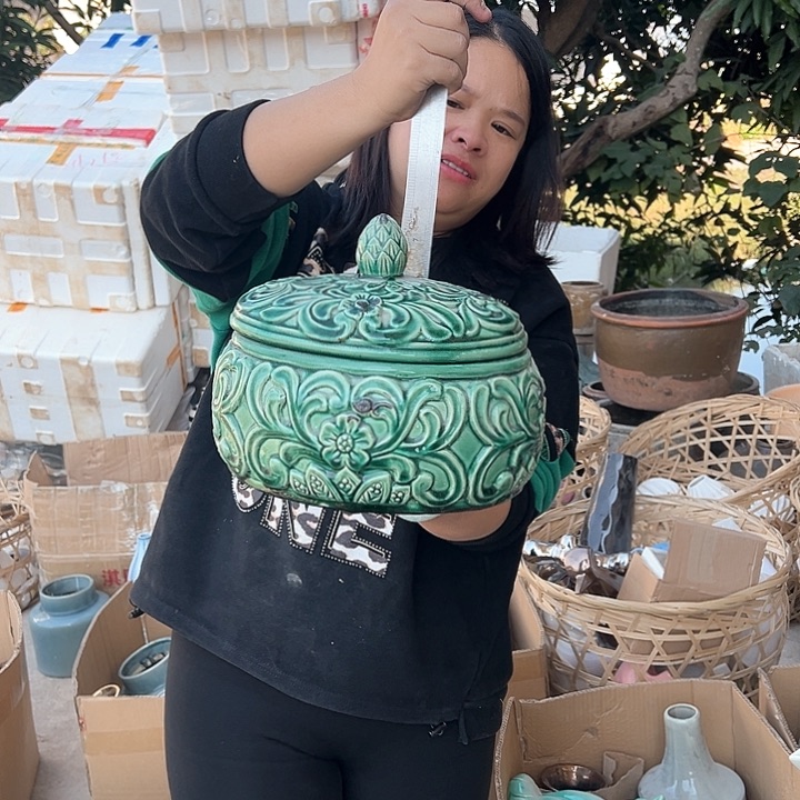 瓶高度22厘米口径21厘米微瑕捡漏干裂