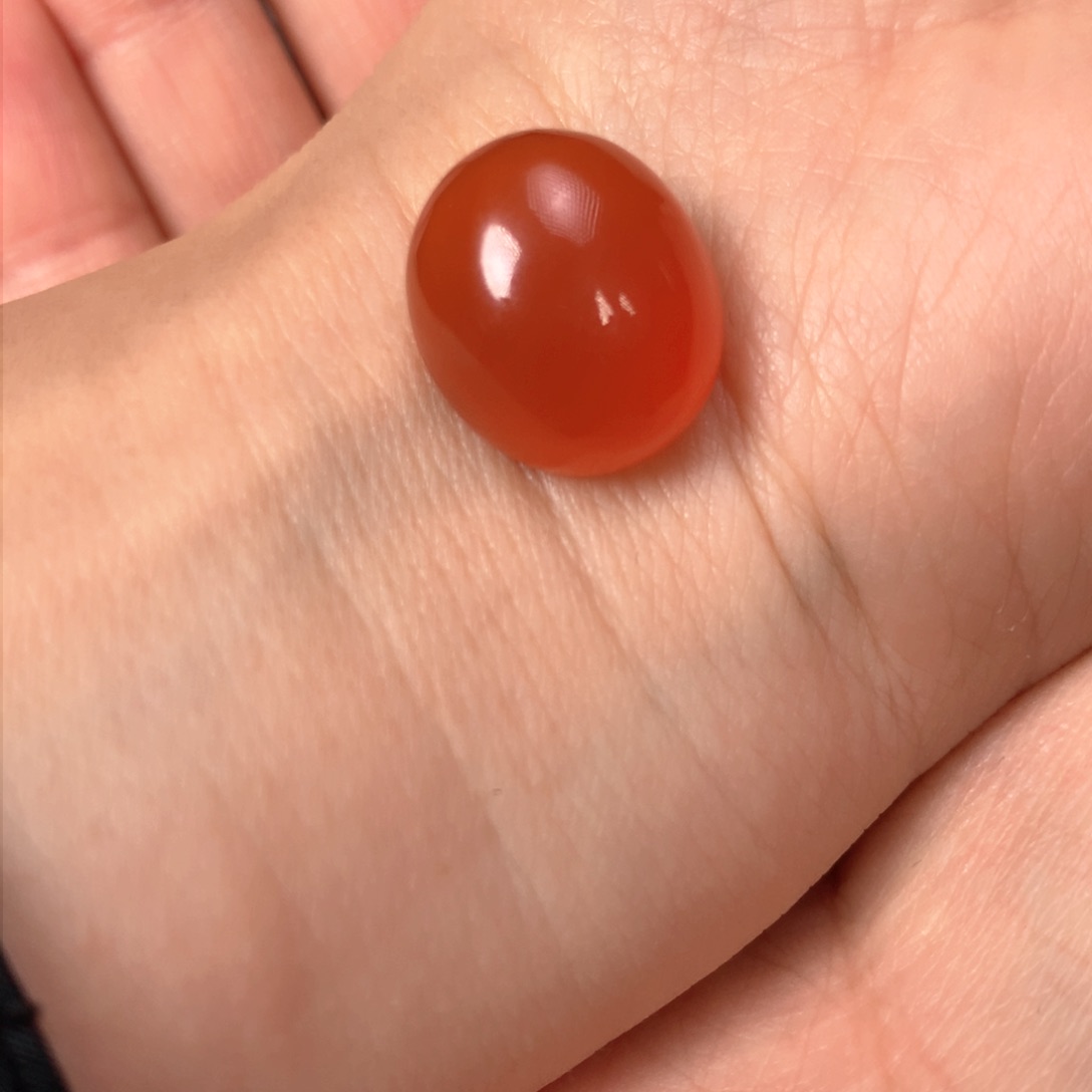 南红玛瑙蛋面未镶嵌原矿南红蛋面16.3*14.2*9