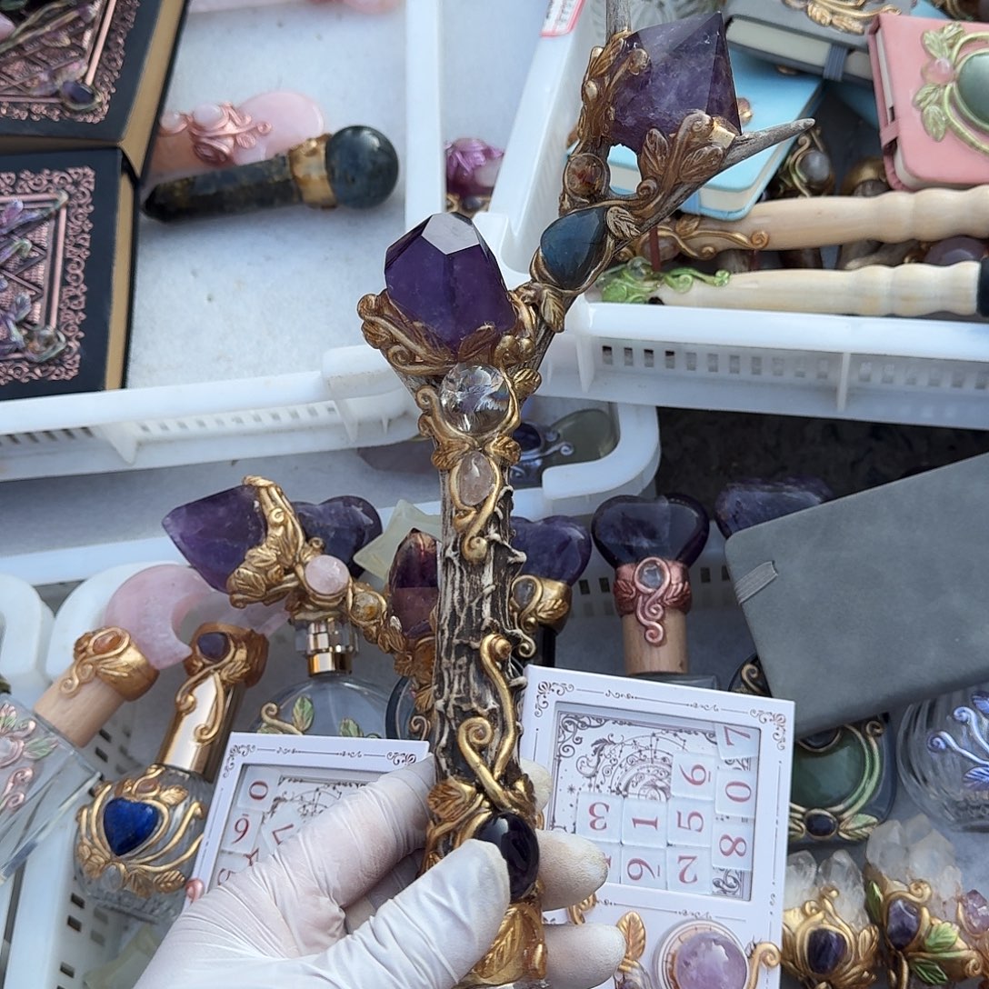 墨***念水晶未镶嵌颈饰紫水晶